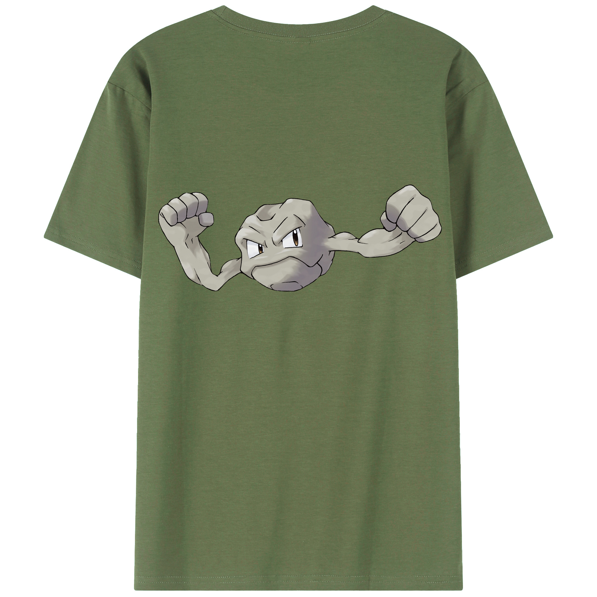 （画像用） ポケットモンスター Pokémon 綿100％ メンズ半袖Tシャツ（バックプリント） 通気性